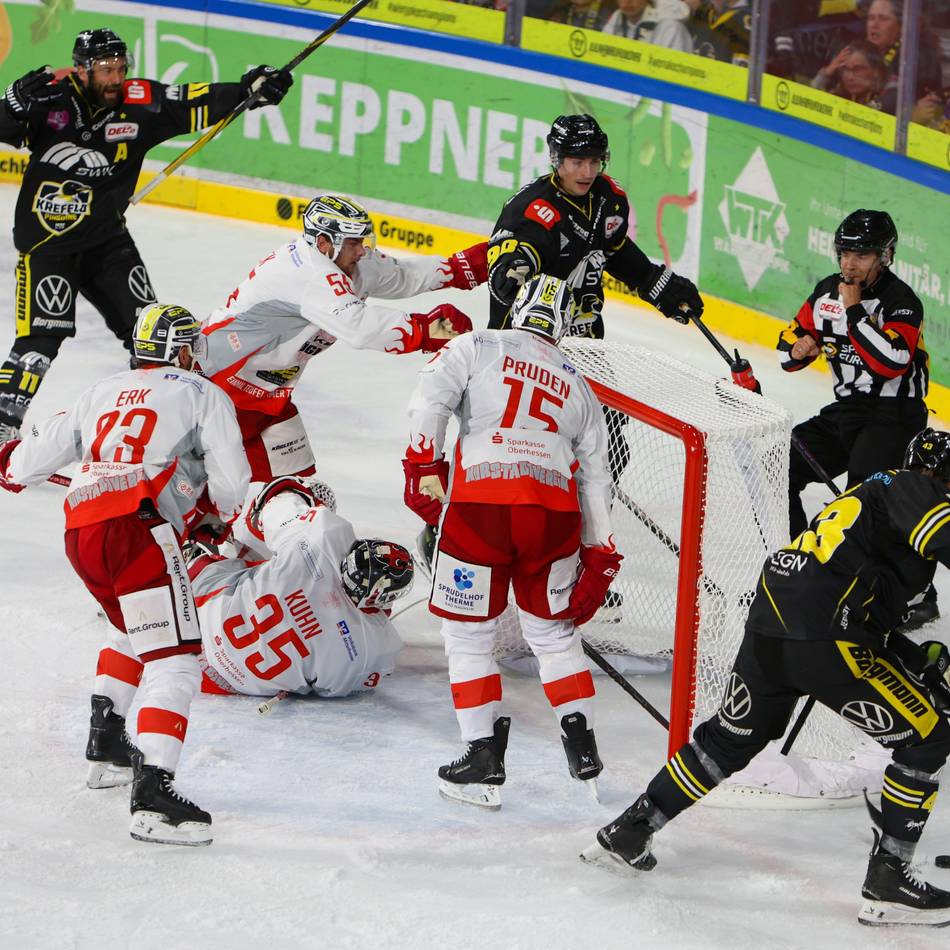 4:3 im ersten Heimspiel gegen Bad Nauheim: Pinguine feiern Sieg in letzter Minute – Die Highlights bei uns im Video