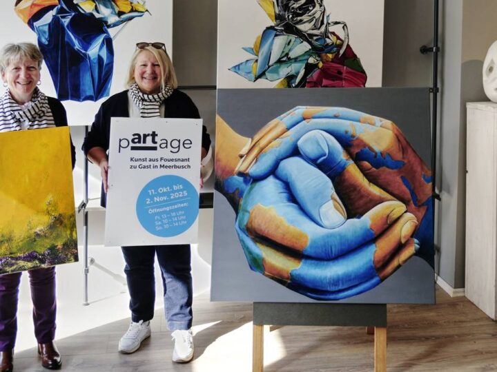Bilder aus Meerbusch und Fouesnant: Französinnen versteigern Kunst für den guten Zweck