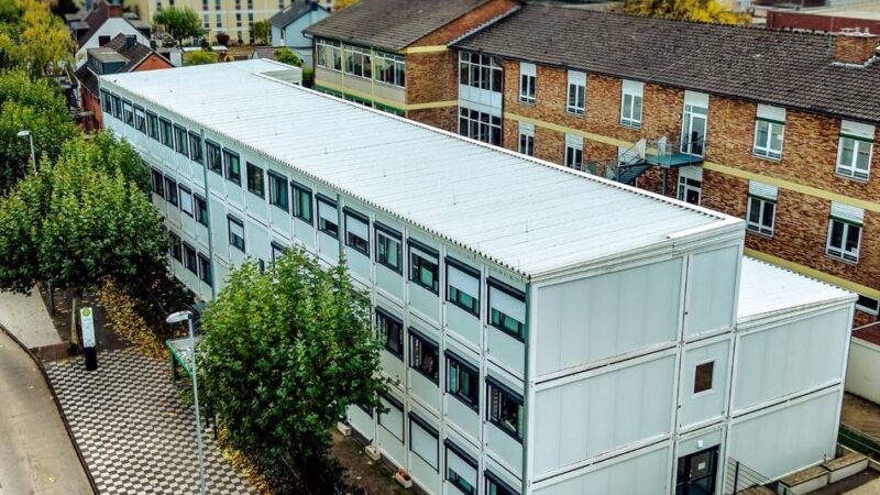 In Monheim: Containeranlage für Geflüchtete an der Krischerstraße wird abgebaut