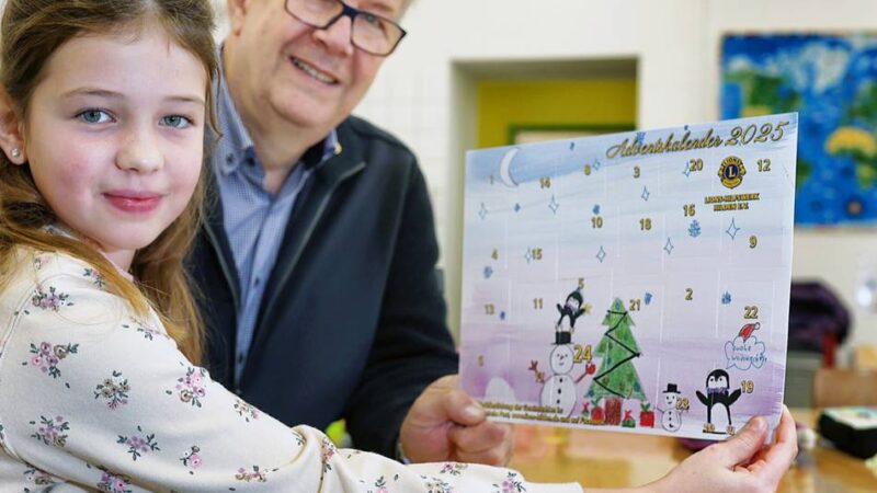 Service-Club hat Gewinne in Rekordhöhe organisiert: Lions-Adventskalender soll Hildener Schüler stärken