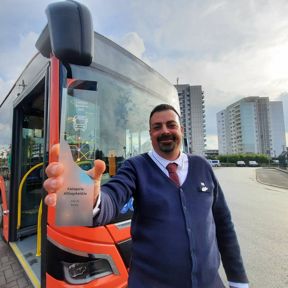Auszeichnung in Berlin: Wie der Weseler Sendi Brka zum „Lieblingsbusfahrer 2025“ wurde