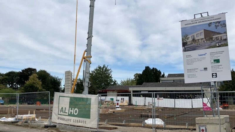 An der KGS Alte Heerstraße in Kaarst: Bau verzögert sich wegen Qualitätsmängeln
