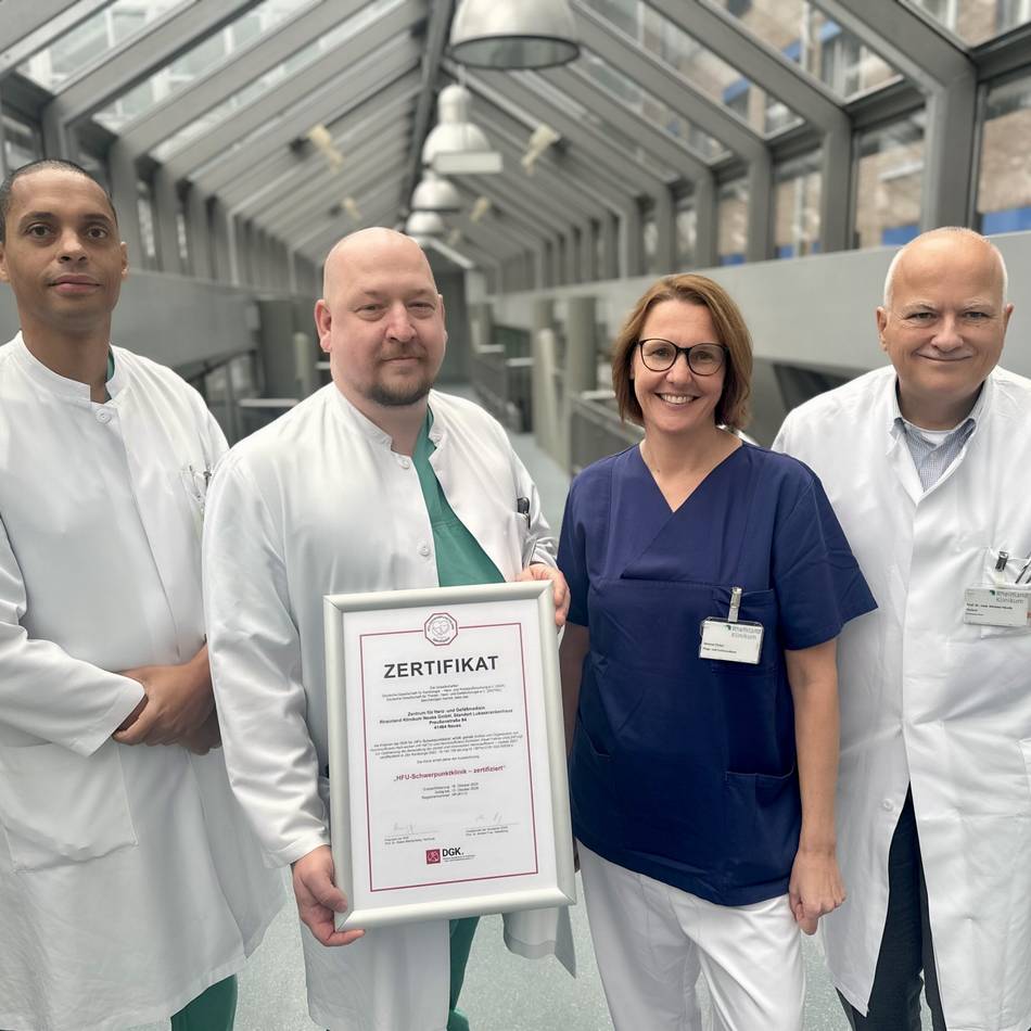 Heart Failure Unit (HFU) im Rhein-Kreis Neuss: Kardiologie am Lukaskrankenhaus ist Schwerpunktklinik für Herzinsuffizienz