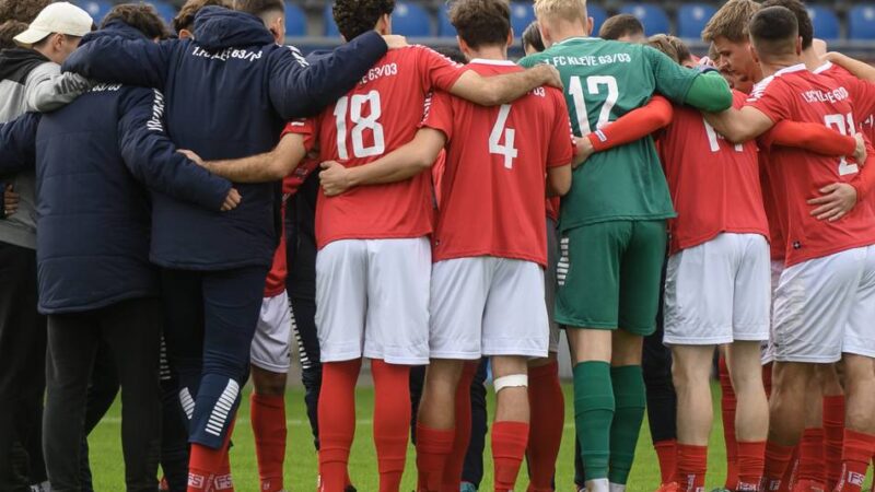 Schlusslicht in der Fußball-Oberliga: Darum könnte der 1. FC Kleve den Klassenerhalt wie eine Meisterschaft feiern