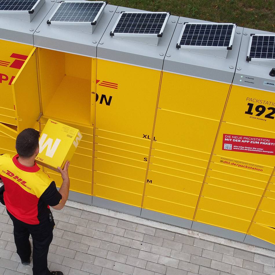 Nachhaltige Konzepte: Neue DHL-Packstation in Bracht