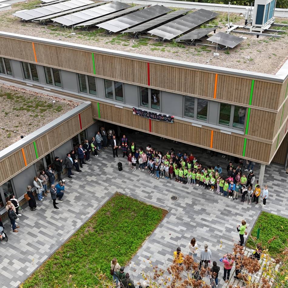 Drei Jahre nach Brand : Neubau der St.-Michael-Grundschule in Reichswalde ist fertiggestellt