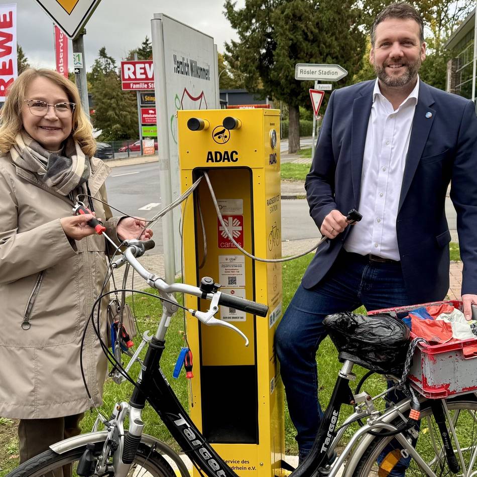 Für kleine Reparaturen: Neue Radservice-Station in Amern eröffnet