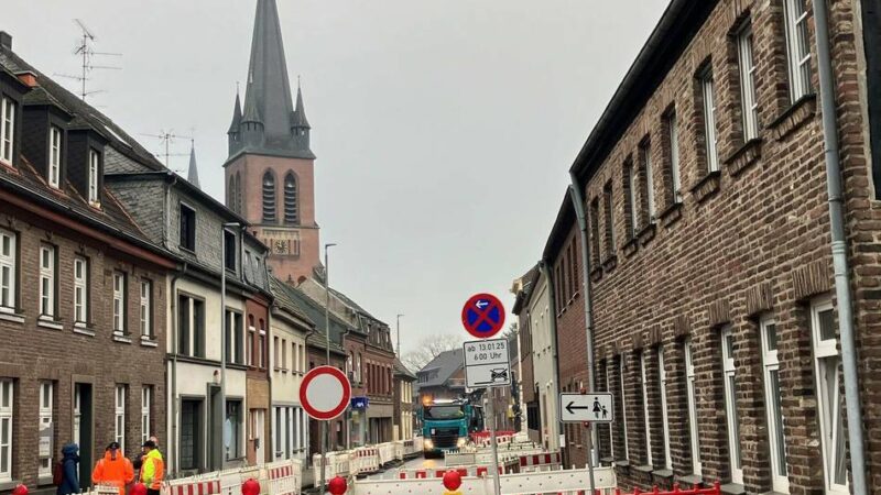 Sanierung der Oedter Ortsdurchfahrt: Vierter Bauabschnitt wird vorbereitet