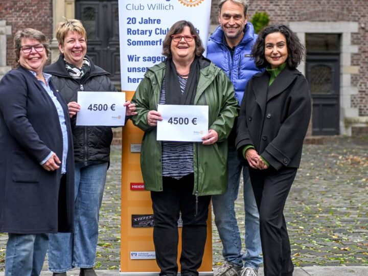 20 Jahre Rotary-Club Willich: Willicher Rotarier unterstützen Familien