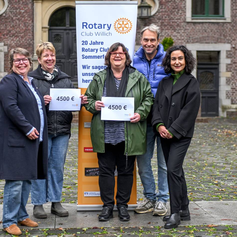 20 Jahre Rotary-Club Willich: Willicher Rotarier unterstützen Familien