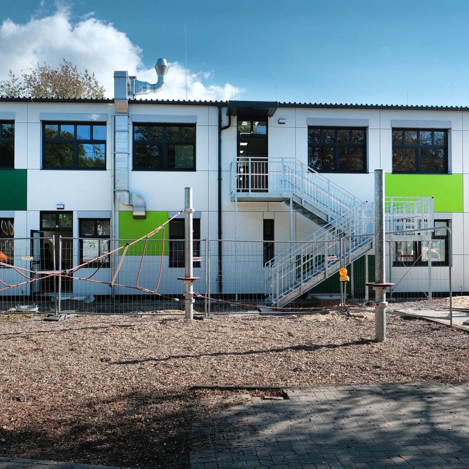 Wichtiges OGS-Projekt: Neuer Containerbau für die Melchior-Schule