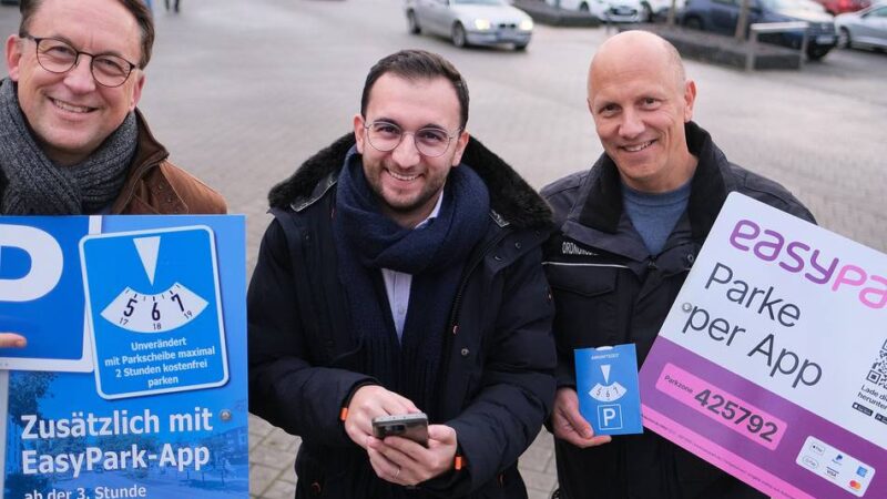 In der Heiligenhauser Innenstadt: Mit der neuen App die Parkzeit verlängern