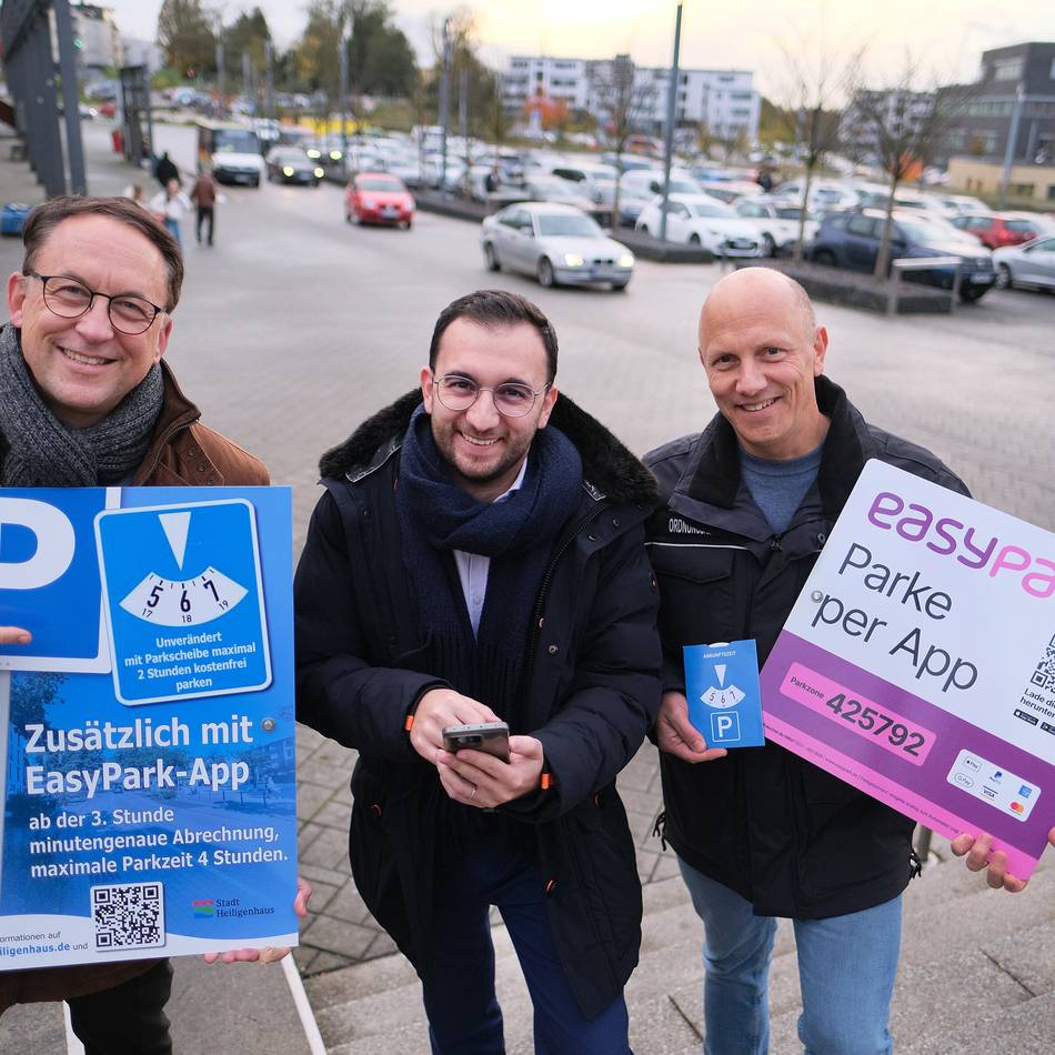 In der Heiligenhauser Innenstadt: Mit der neuen App die Parkzeit verlängern