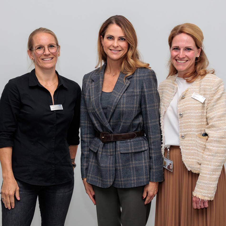 Royaler Besuch in Düsseldorf: Prinzessin Madeleine setzt an Uniklinik Zeichen für Kinderschutz