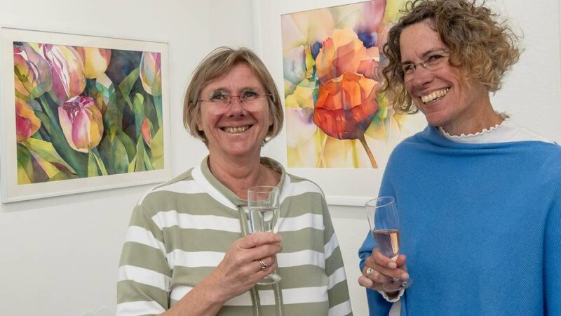 Aquarellkünstlerin Berlinson-Eßer stellt in Büttgen aus: „Manchmal spielt mir das Wasser einen Streich“