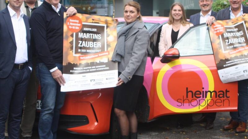 Aktion der Krefelder Werbegemeinschaft: Martinssause zum Novemberstart in der Innenstadt