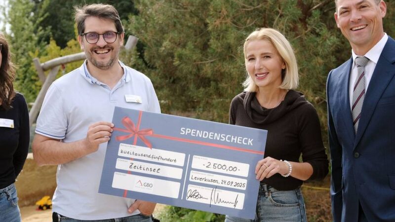 Vom Bauverein Opladen: Spenden für Kältegang und Zeitinsel