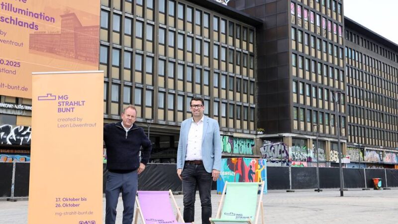 Riesige Kunstaktion in Mönchengladbach: Wie Leon Löwentraut Haus Westland in Licht und Farbe erstrahlen lassen möchte