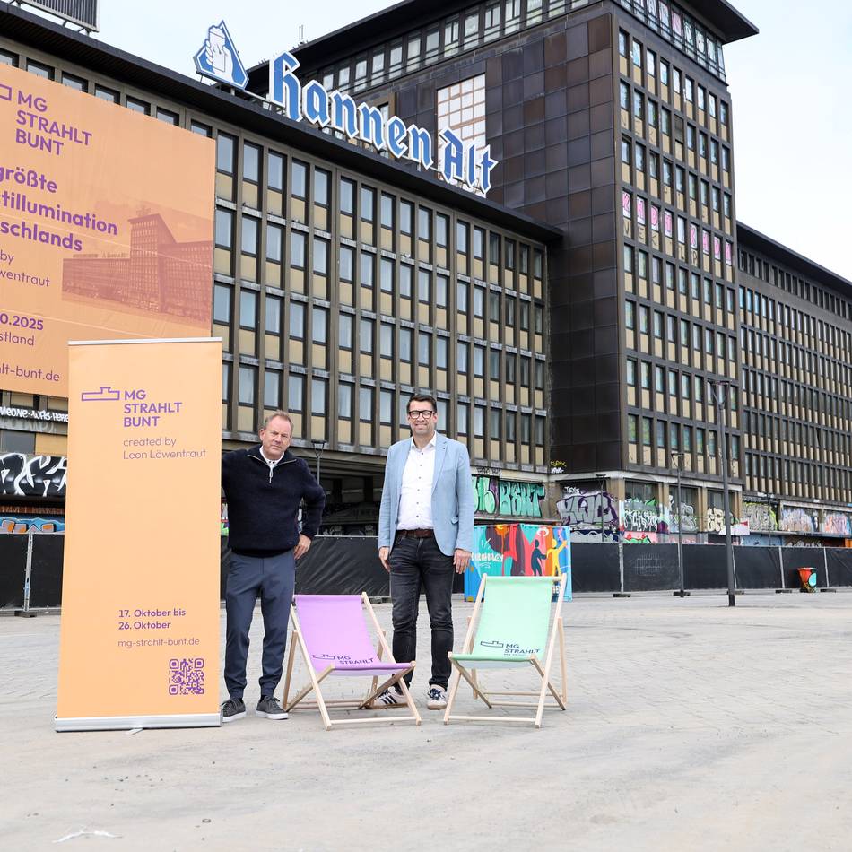 Riesige Kunstaktion in Mönchengladbach: Wie Leon Löwentraut Haus Westland in Licht und Farbe erstrahlen lassen möchte