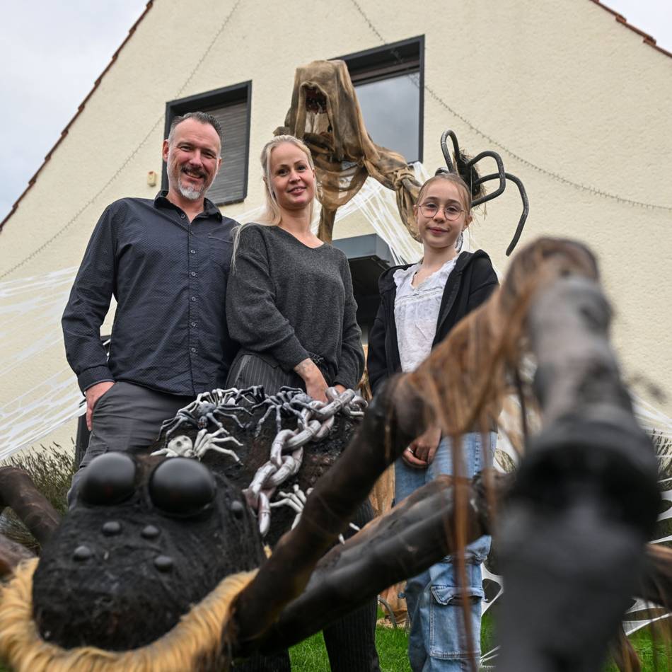 Halloweenhaus in Moers: 100 Meter Grusel bei Familie Dittrich