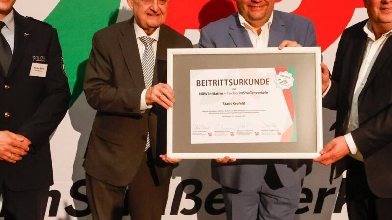 Sicherheit für Fußgänger: „Banale Regeln können Leben retten“ – Aktionstag in Krefeld