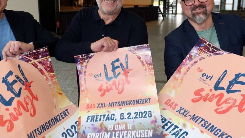Mitsingkonzert in Leverkusen: Rudelsingen – „Jede Stimme zählt“