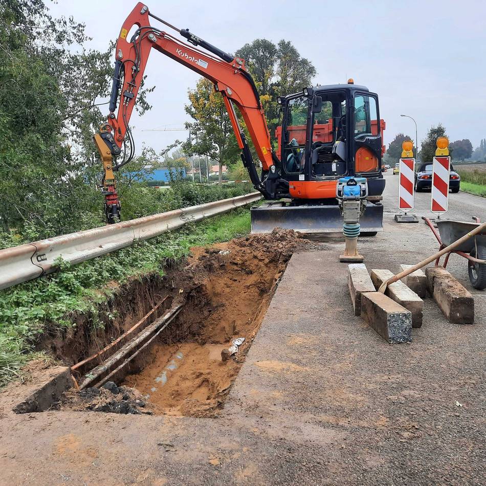 Arbeiten laufen: Rohrbruch an der Briener Straße – aber doch keine Sperrung
