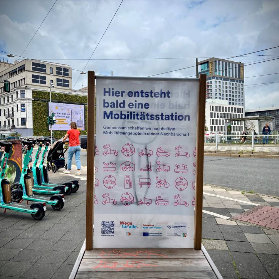 Verkehr in Düsseldorf: Eröffnung der Mobilitätsstation am S-Bahnhof Wehrhahn