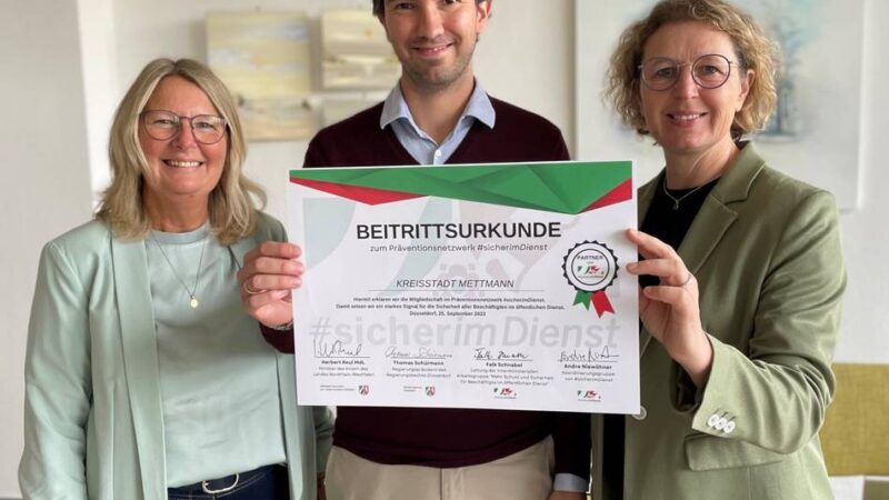 Mettmann schnürt Maßnahmenpaket: Wie die Stadt für die Sicherheit ihrer Beschäftigen sorgt