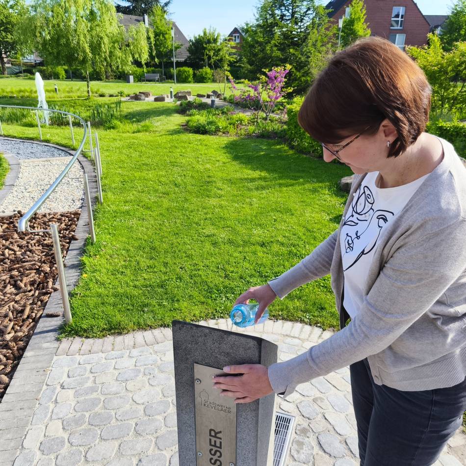 Von den Stadtwerken Kevelaer: Trinkwasserbrunnen werden winterfest gemacht