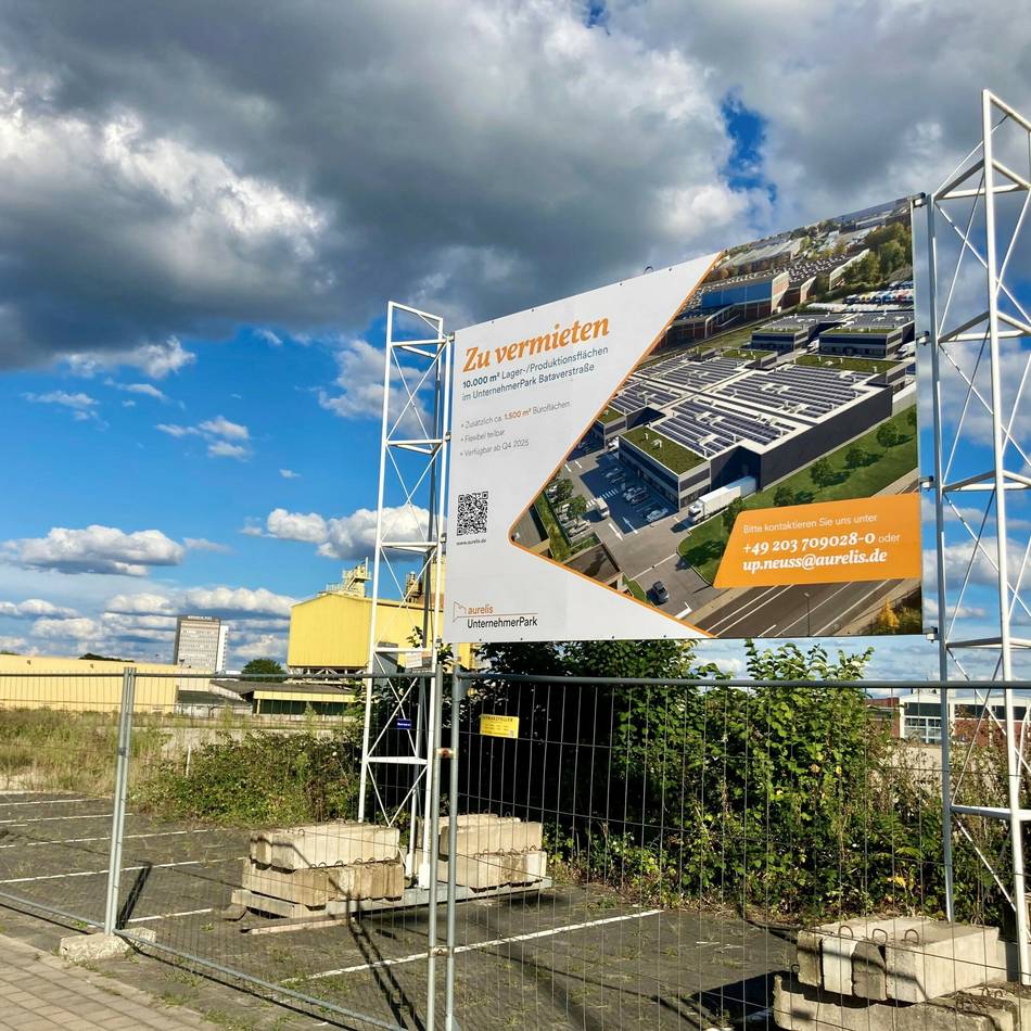 12.000 Quadratmeter Hallen- und Bürofläche: Bau von Unternehmerpark in Neuss gestartet