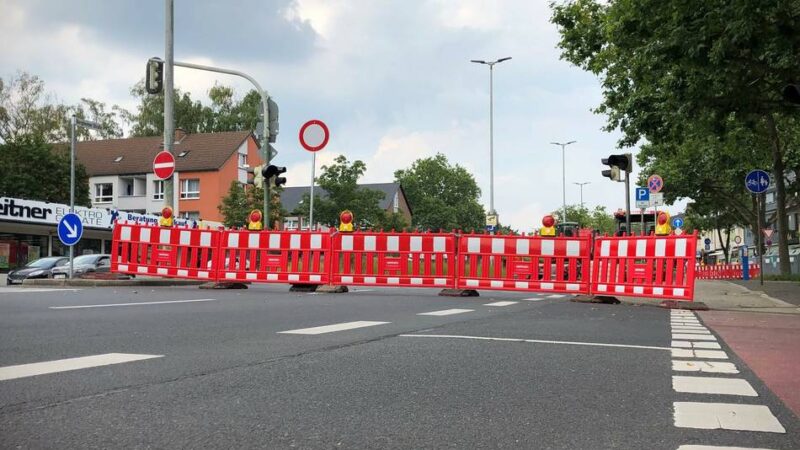 Verkehrsbehinderung in Neuss: Bergheimer Straße wird mehrfach kurzzeitig gesperrt