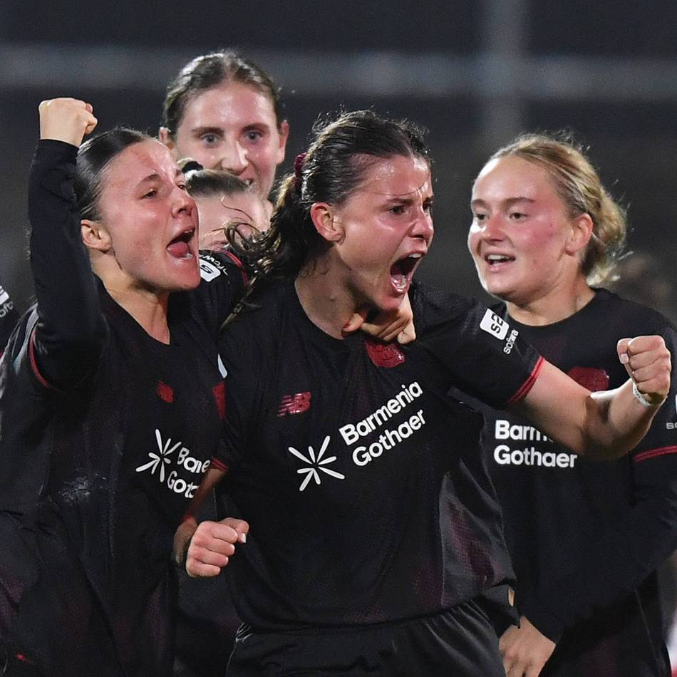 Beim Nachhol-Derby in Köln: Bayer-Frauen kommen aus 50 Metern zum späten Punkt