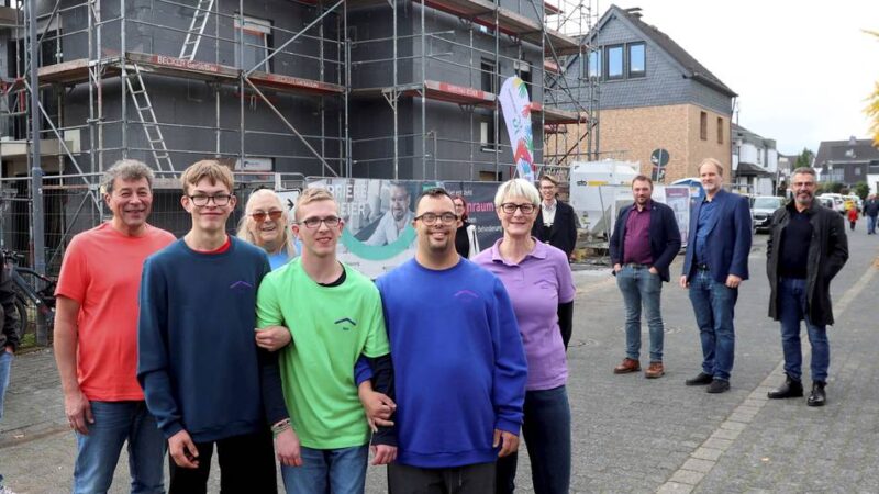 Baustelle in Rheindorf: Inklusives Wohnprojekt nimmt Gestalt an