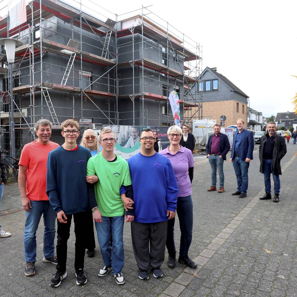 Baustelle in Rheindorf: Inklusives Wohnprojekt nimmt Gestalt an