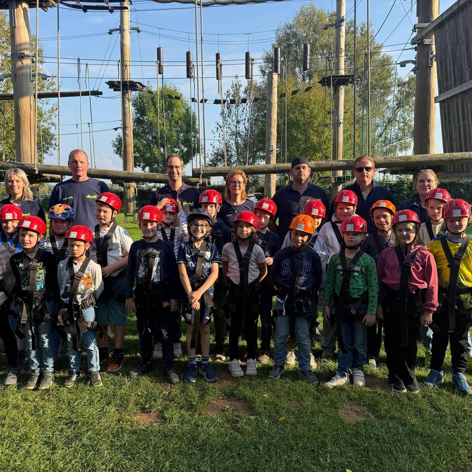 Ausflug in Xantener Kletterpark: Kinder wachsen über sich hinaus