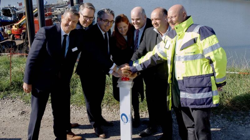GS Recycling aus Sonsbeck errichtet Schiffsentgasung in Wesel: Baustart für Projekt saubere Schifffahrt