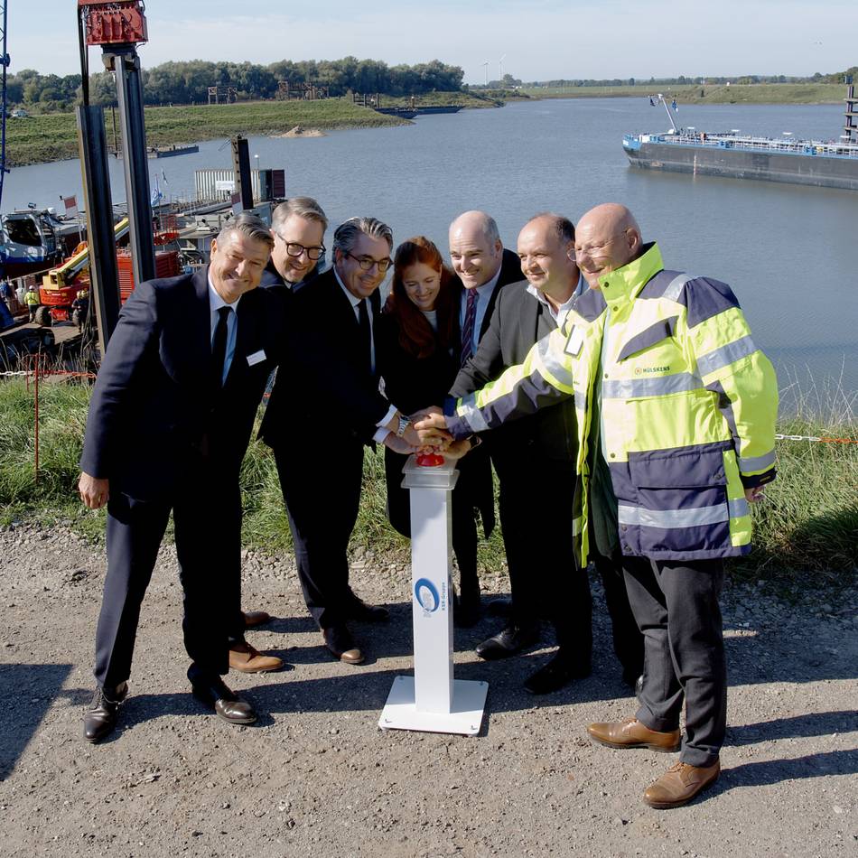 GS Recycling aus Sonsbeck errichtet Schiffsentgasung in Wesel: Baustart für Projekt saubere Schifffahrt
