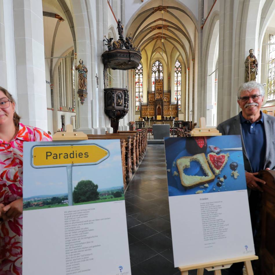 Am Sonntag in St. Peter Rheinberg: Hüsch-Ausstellung endet mit einer Andacht