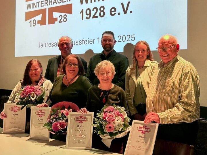 Ehrung bei Hückeswagener Turnverein: Zusammen 190 Jahre Mitglied im TV Winterhagen