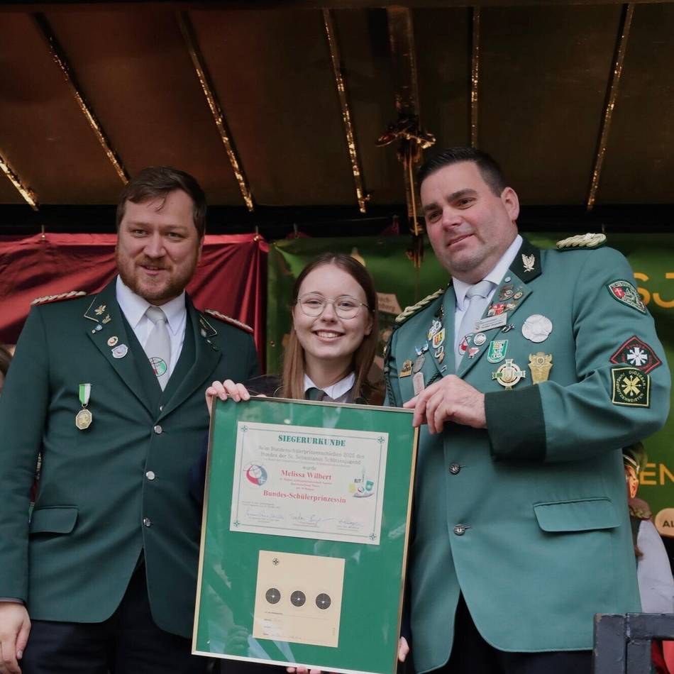 Schützenbruderschaft St. Helena: Melissa Wilbert aus Xanten ist neue Bundesschülerprinzessin