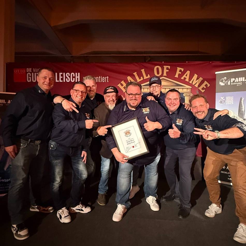 Bestes Team des Jahres: Nettetaler Grillteam zieht in Hall of Fame des Barbecue ein