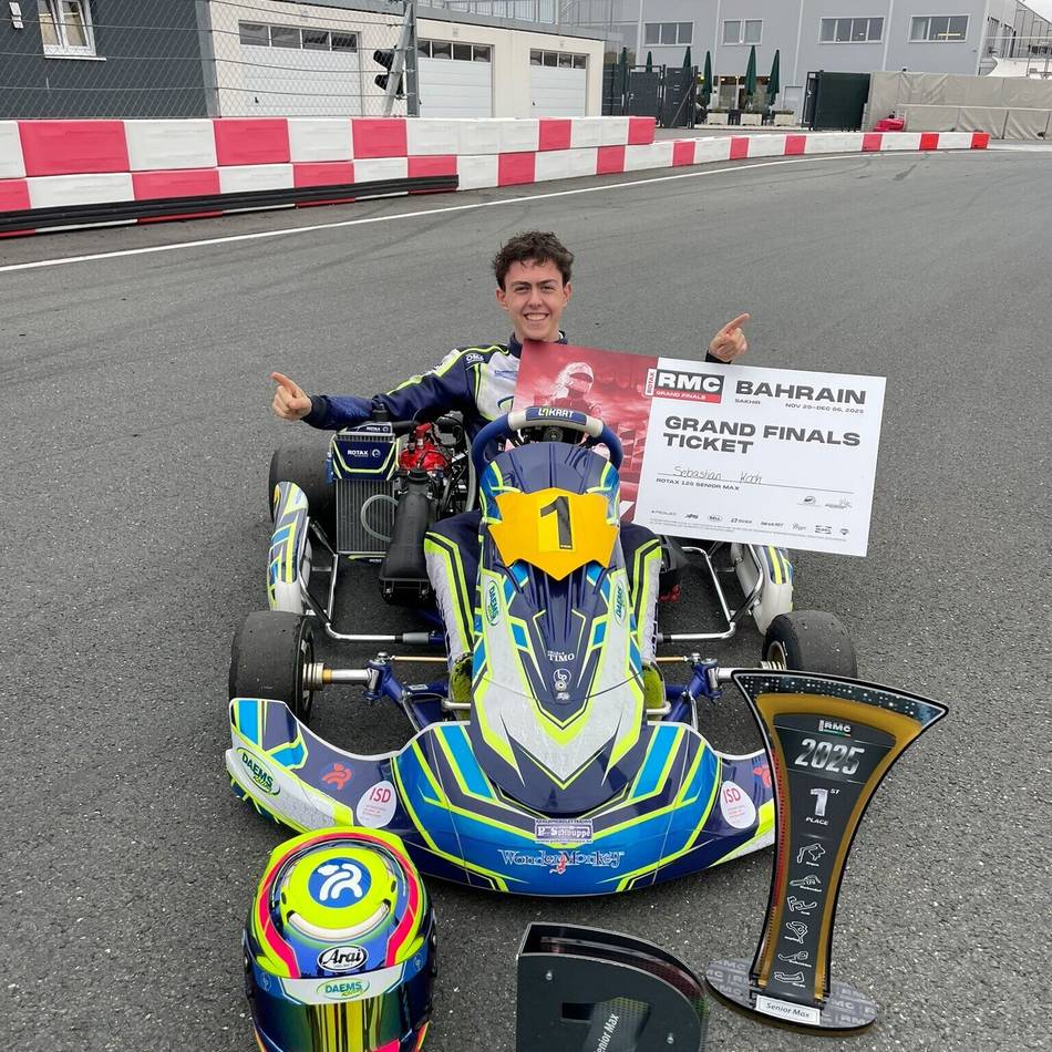 Erst deutscher Meister, jetzt geht es zur WM: Wie ein 16-Jähriger aus Meerbusch im Kart durchstartet