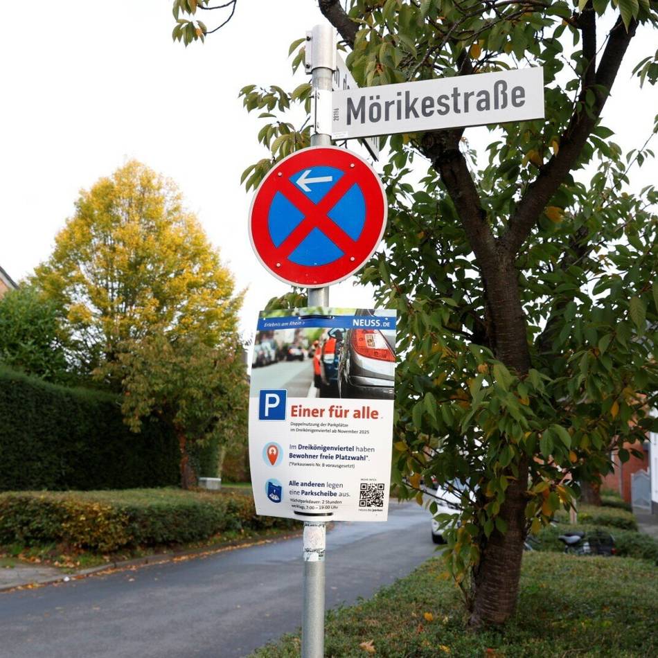 Neuss weitet Bewohnerparken aus : „Frühstart“ für neue Parkregelung im Dreikönigenviertel