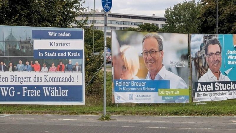 Nach der Kommunalwahl in Neuss: Wer kümmert sich jetzt eigentlich um die Wahlplakate?
