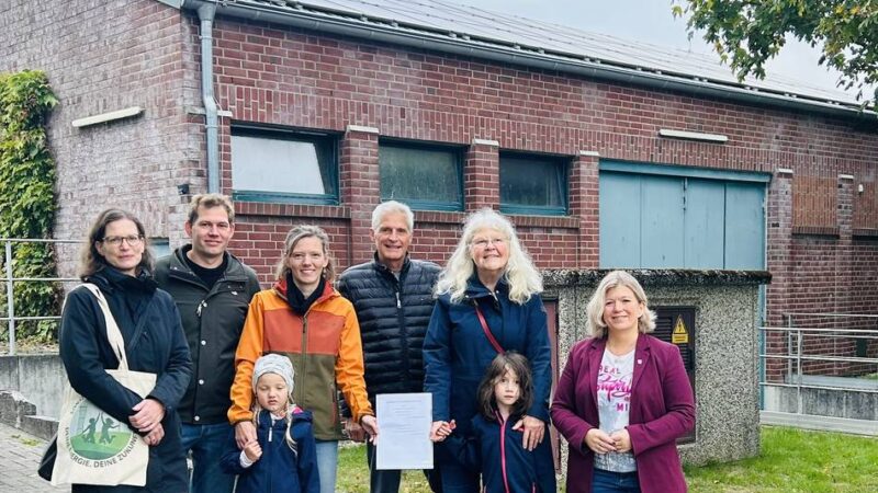 Energiegenossenschaft in Sonsbeck: Sonergie übernimmt PV-Anlage an der Pumpstation „Zur Licht“