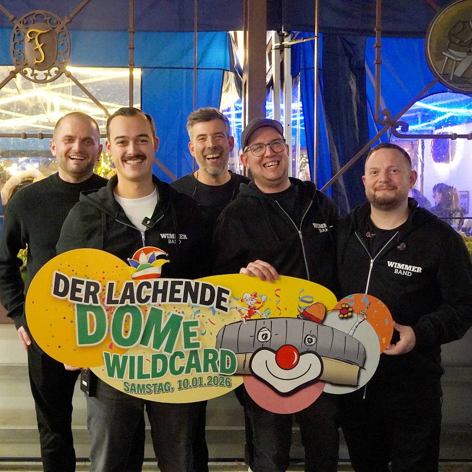 Karnevalsveranstaltung in Düsseldorf: Wimmer Band erhält Wildcard für „Der Lachende Dome“