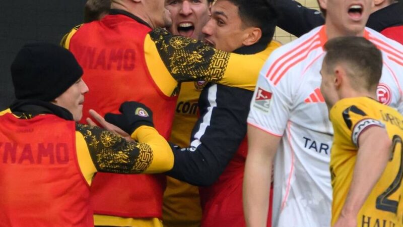 Jetzt droht der große Knall: 1:2 in Dresden – Fortuna nur noch einen Punkt vor direktem Abstiegsplatz