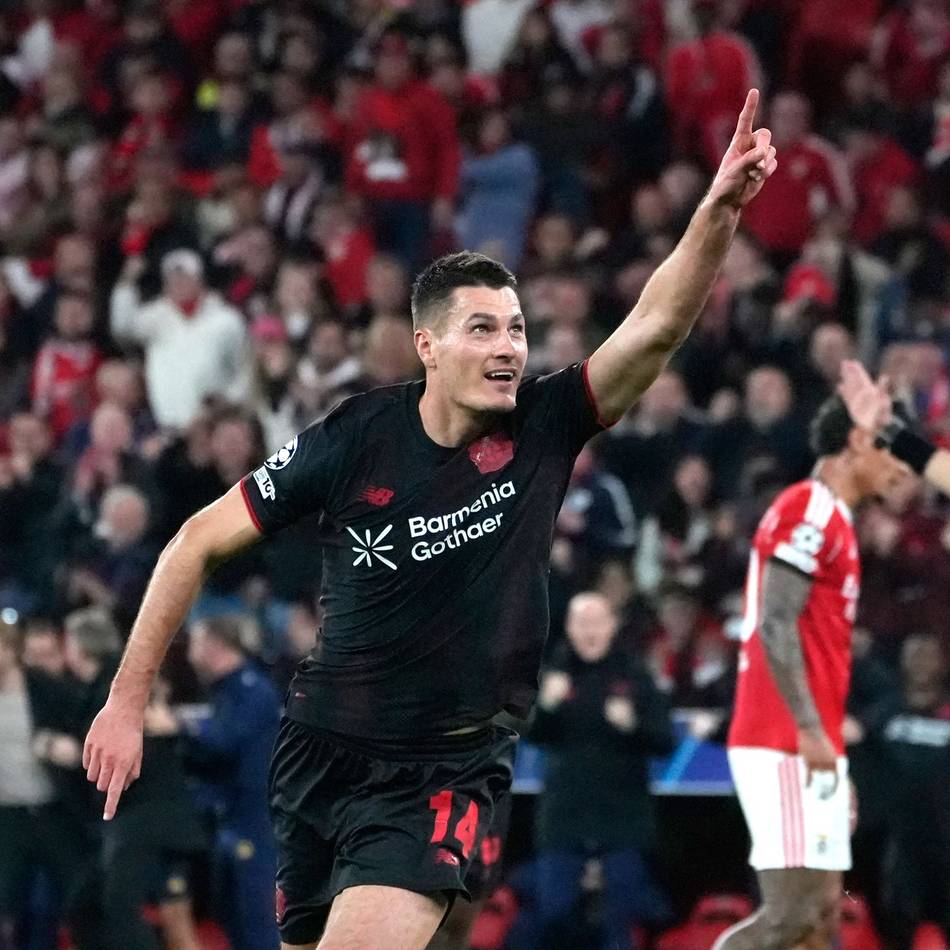 1:0 bei Benfica Lissabon: Schick köpft Bayer zum ersten Sieg in der Champions League