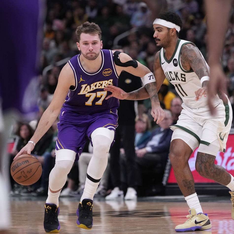 Basketball: NBA: Doncic führt Lakers zu Sieg in Milwaukee